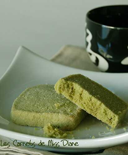 Sablés au thé vert Matcha, sans gluten