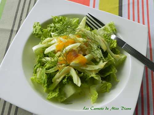 Salade de fenouil à l'orange, sans gluten et sans lactose - Les carnets de Miss Diane
