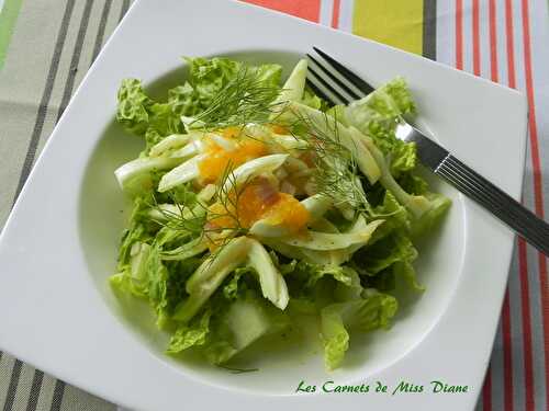 Salade de fenouil à l'orange, sans gluten et sans lactose