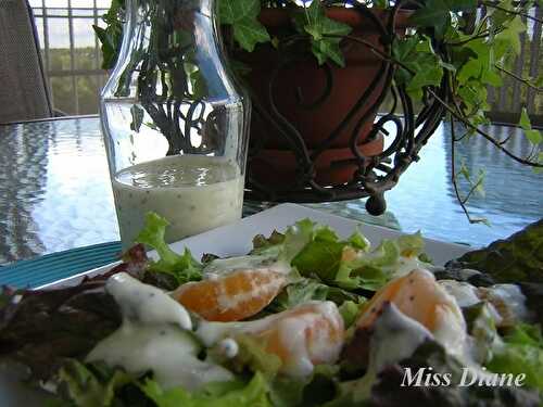 Sauce à salade... douce et légère - Les carnets de Miss Diane