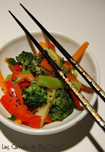 Sauté de légumes à la chinoise, sans gluten et sans lactose