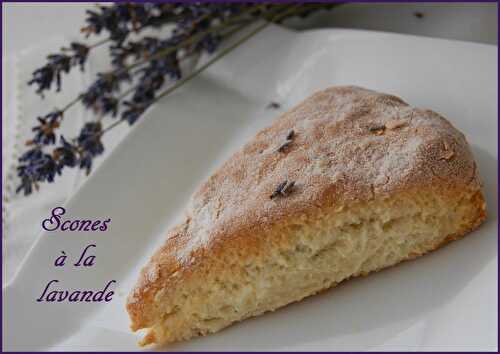 Scones à la lavande, sans gluten et sans lactose