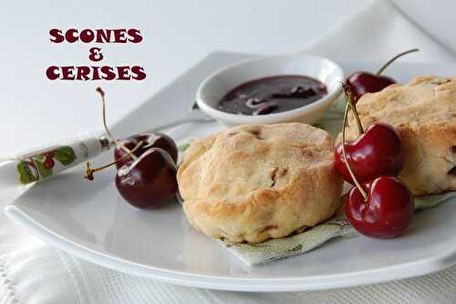 Scones aux cerises séchées, ou petit déjeuner du temps des cerises, sans gluten