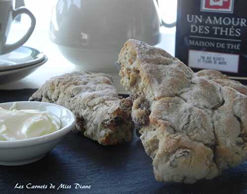 Scones aux flocons d'avoine et aux raisins, sans gluten et sans lactose