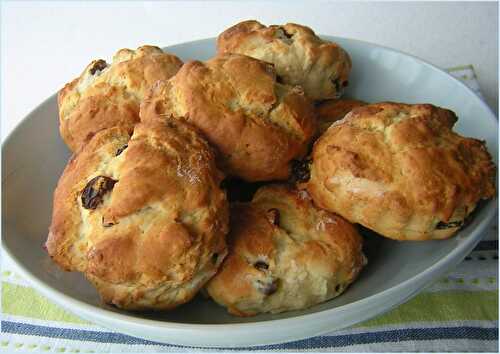 Scones aux raisins secs et à la vanille, sans gluten