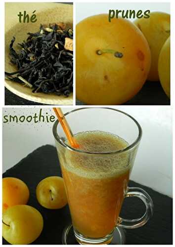 Smoothie à la prune et au thé