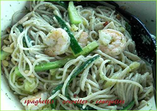 Spaghettis aux crevettes "tout-en-un", sans gluten