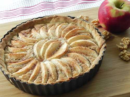 Tarte aux pommes et aux noix, sans gluten