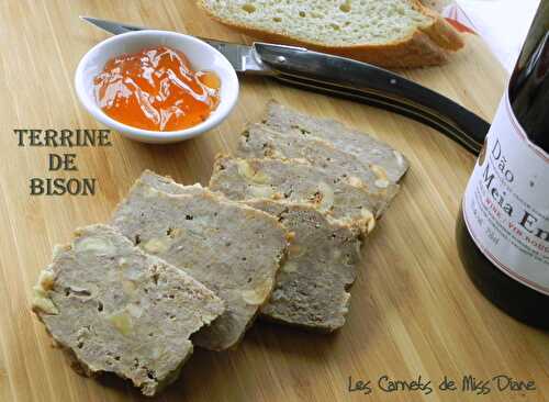 Terrine de bison, sans gluten et sans lactose