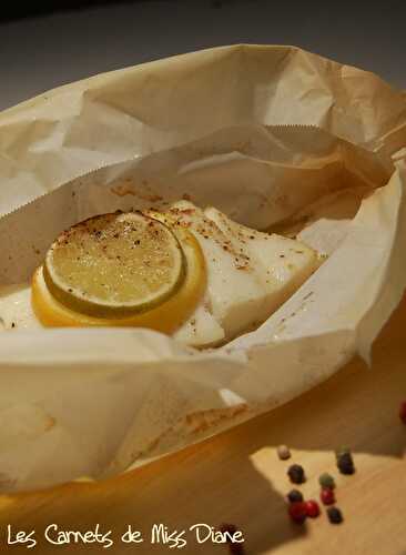 Turbot et fenouil aux deux citrons, en papillotes