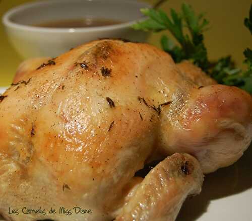 Un vrai bon poulet rôti et sa sauce au vin blanc, sans gluten et sans lactose - Les carnets de Miss Diane