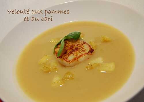 Velouté aux pommes et son pétoncle géant, sans gluten et sans lactose