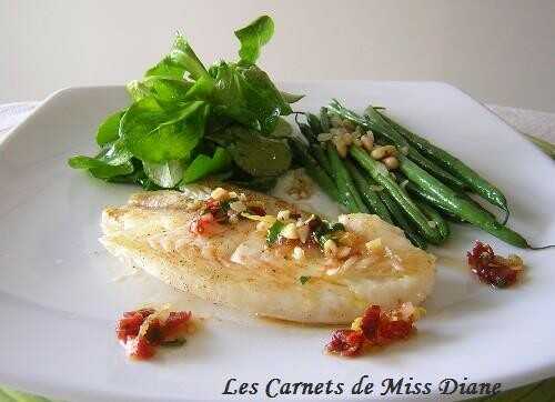 Vinaigrette tiède pour poisson blanc, sans gluten et sans lactose