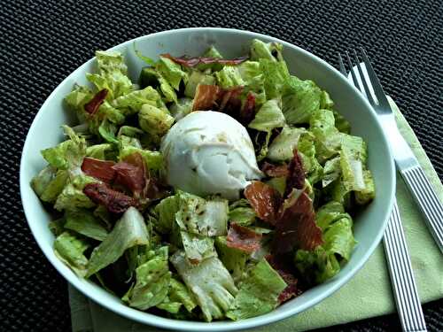 Salade italienne à la mozzarella di bufala, sans gluten et sans lactose