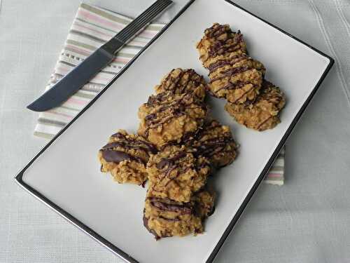 Biscuits au beurre d'arachide sans gluten et sans cuisson