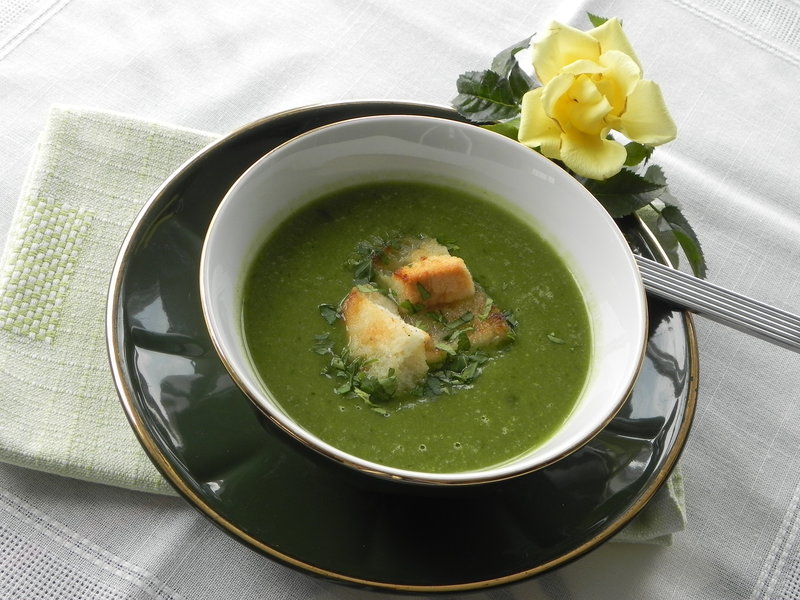 Potage Saint-Germain, sans gluten et sans lactose