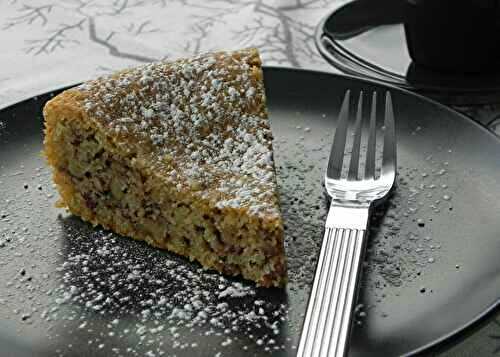 Gâteau aux noix, sans gluten et sans lactose