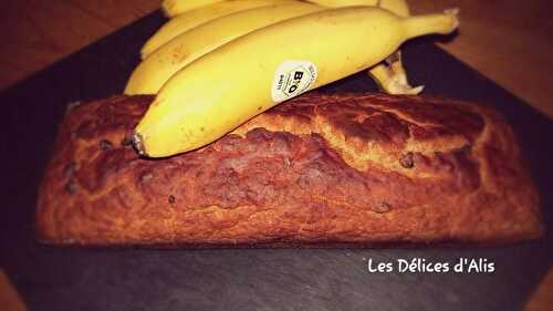 Banana bread sans GLO ni soja aux pépites de chocolat