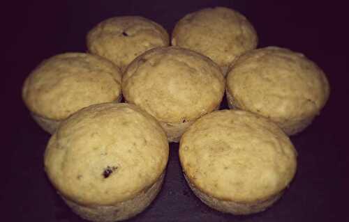 Muffins banane-choco - Les Délices d'Alis