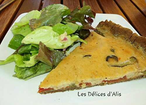 Tarte aux légumes végétalienne et sans gluten ni soja