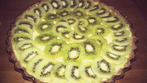 Tarte vanille kiwis