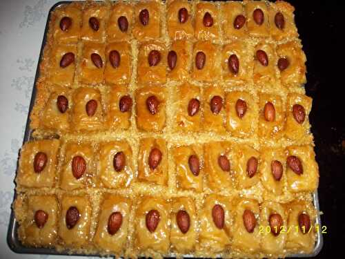 Baklawa aux amandes