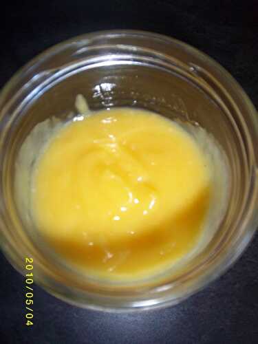 Clementine curd sans beurre!!!