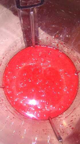 Coulis de framboises maison