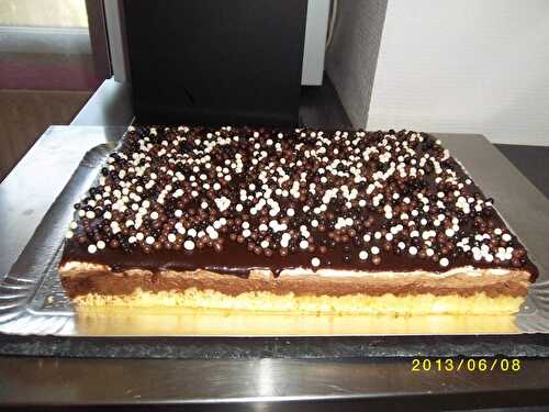 Entremet aux trois chocolats