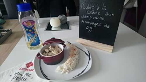 Escalopes de poulet à la crème & champignons