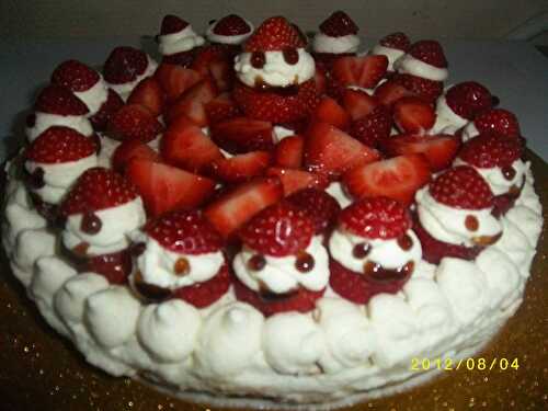 Gateau aux fraises & chantilly