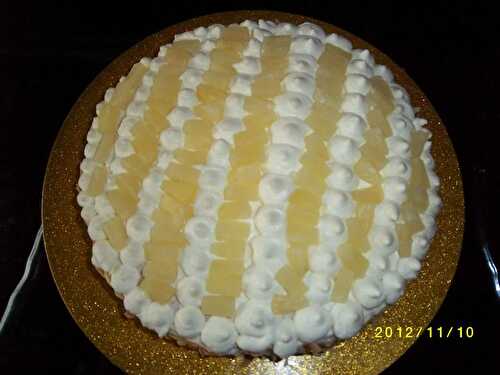 Gateau fraicheur ananas-chantilly