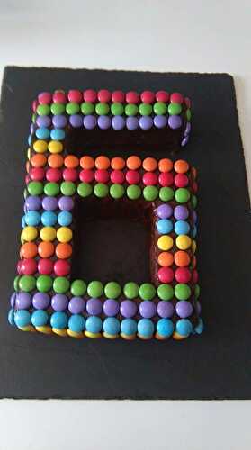 Gateau tout chocolat aux smarties