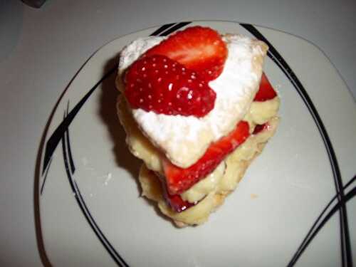 Millefeuille aux fraises