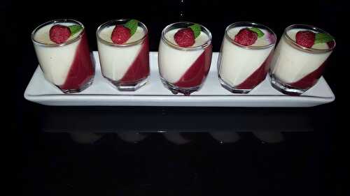 Panacotta framboise & chocolat blanc