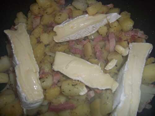 Poelée de pommes de terre & son oeuf mollet - les délices d'ellena