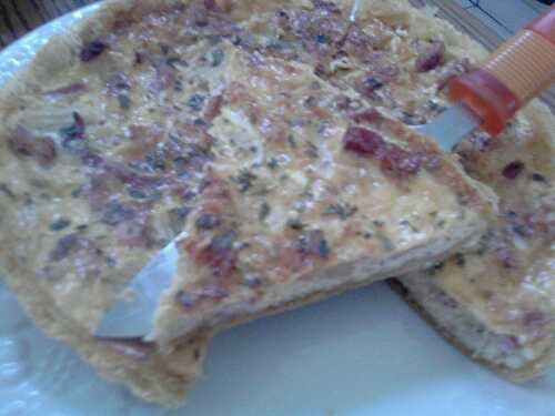 Quiche aux asperges et aux lardons