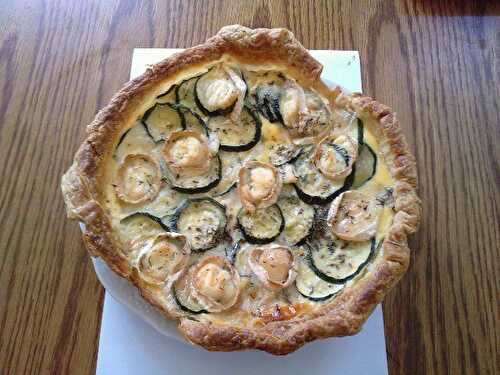 Quiche chevre et courgette