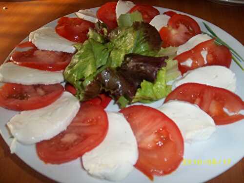 Salade tomate & mozzarella