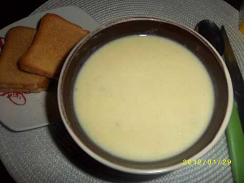 Soupe aux salsifis,poireaux & pommes de terre