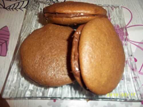 Whoopies pies au nutella