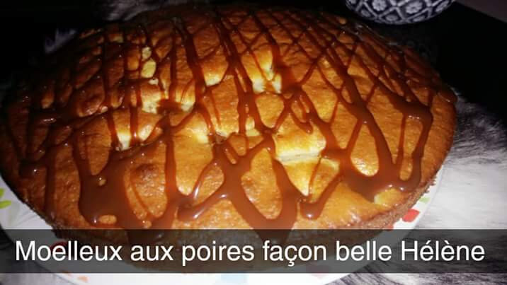 Moelleux aux poires façon belle helene 