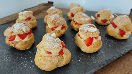 Choux à la crème et aux fraises (COMPACT COOK PLATINIUM)