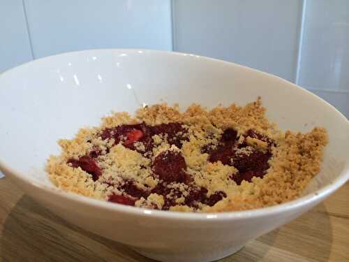 Crumble a la fraise