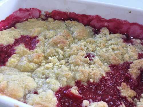 Crumble aux framboises