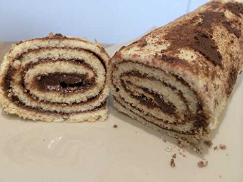 Gâteau roulé à la pâte de spéculoos