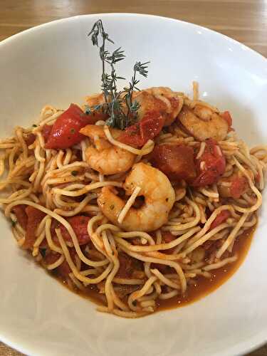 Linguines aux crevettes