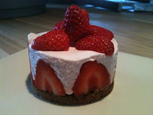 Mini cheesecake a la fraise et aux spéculos - Les délices de Delphine