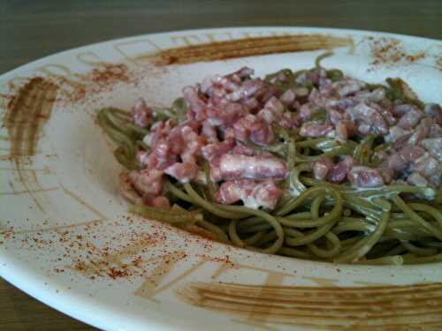 Pâtes Quinoa façon carbonara