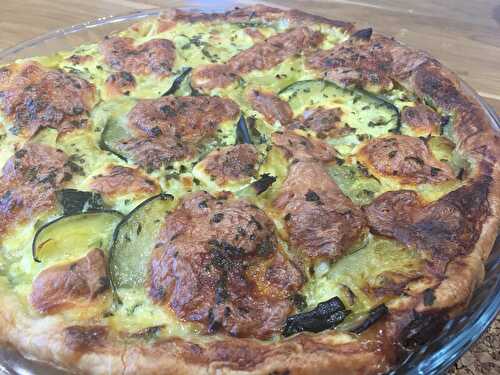 Tarte courgettes mozzarella